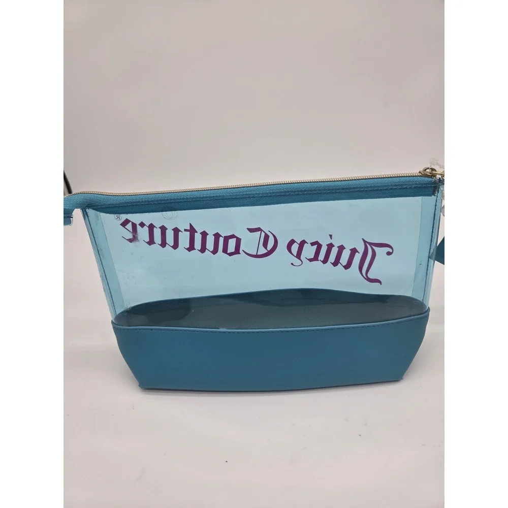 Juicy Couture Clear  Cosmetic‎ Bag  / pouch Teal 9